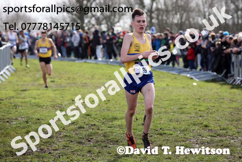 Mens under-20s 2019 British Athletics Inter Counties Cross Country, Prestwood Hall, Loughborough. Photo:  David T. Hewitson/Sports for All Pics